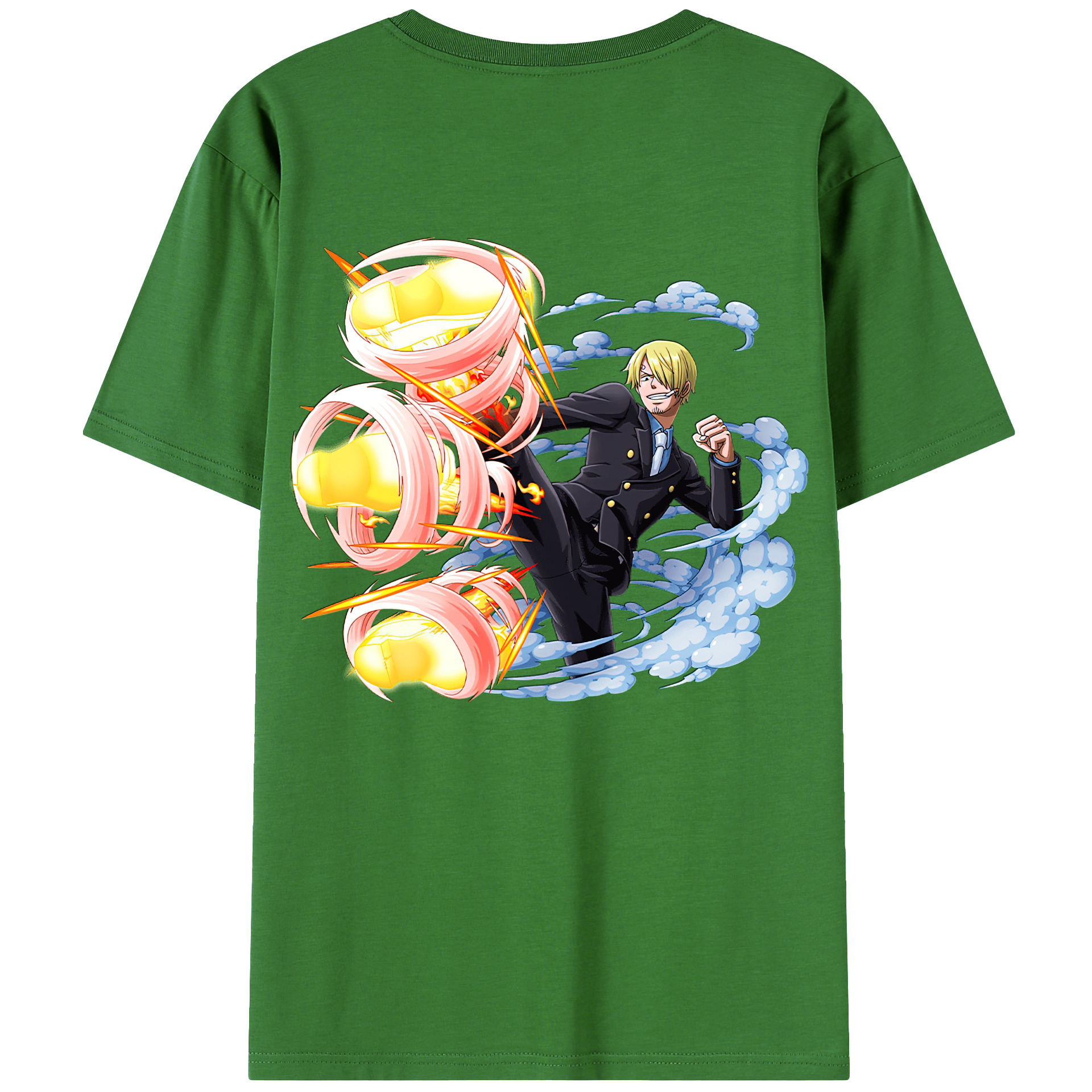 （画像用） ワンピース サンジ ONE PIECE Sanji レディース半袖Tシャツ(バックプリント)